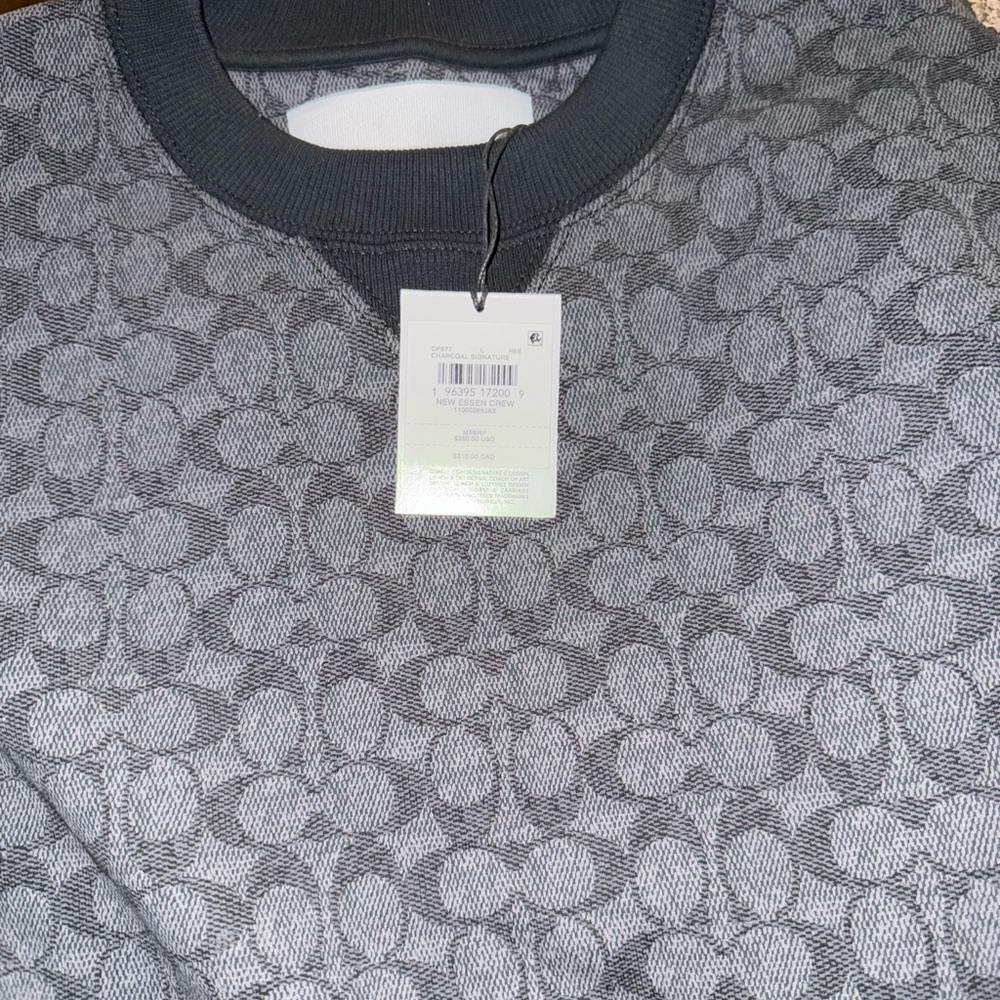 Men’s Coach Classic Monogram Crewneck Sweater - Picture 3 of 6